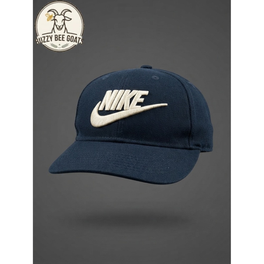 Cotton/Polyester Snapback Cap, NikeSwoosh Logo Blue